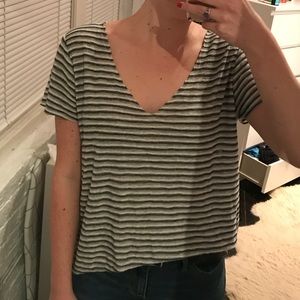 Striped Knit T Shirt